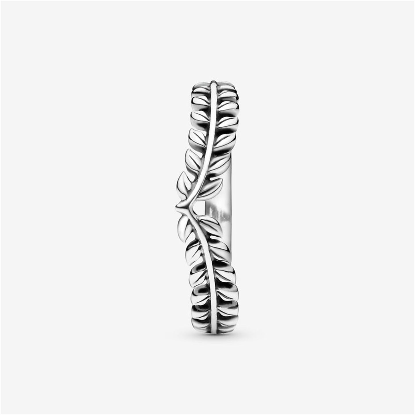 S925 Sterling Silver Wheat Grains Wishbone Ring
