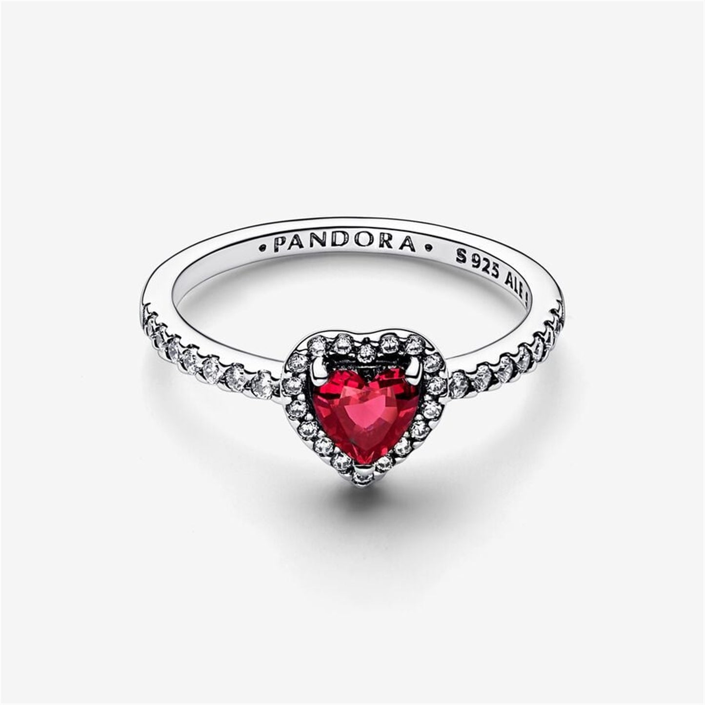 S925 Sterling Silver Elevated Heart Ring