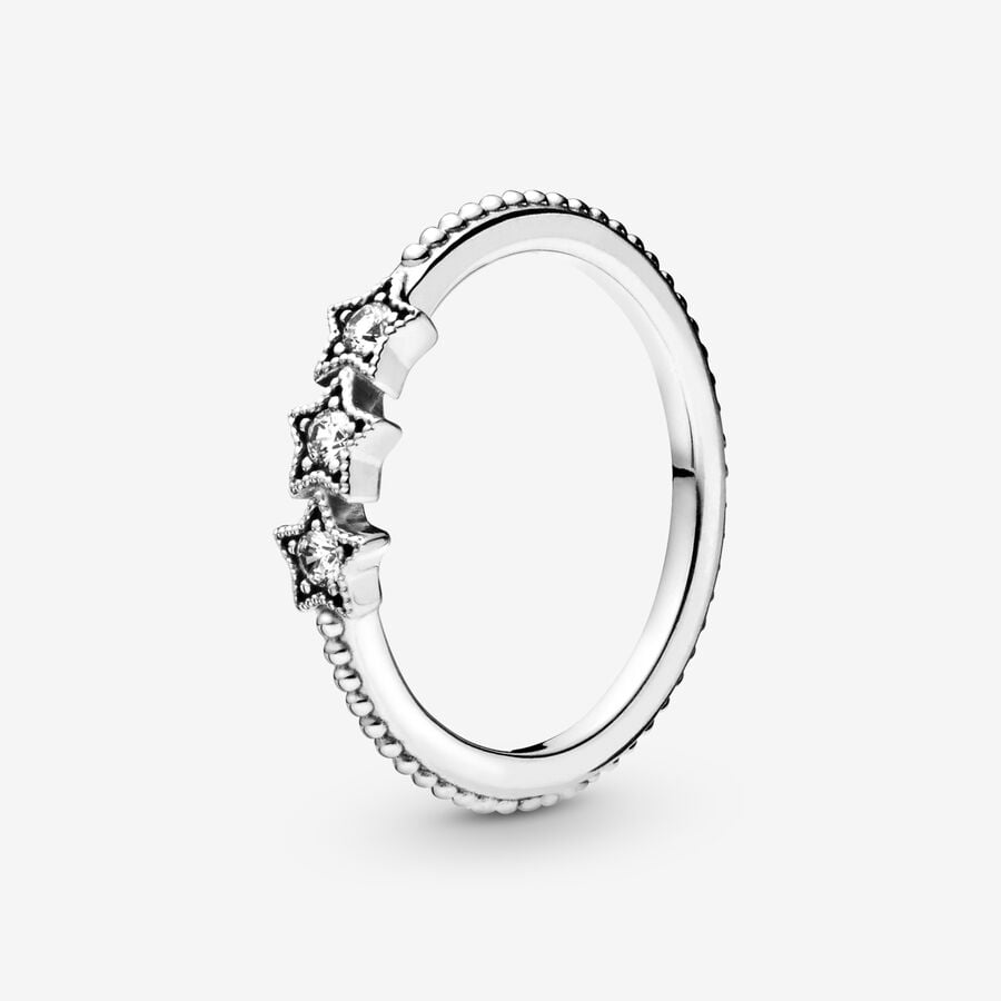 S925 Sterling Silver Celestial Stars Ring