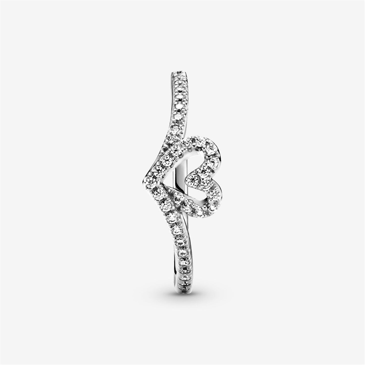 S925 Sterling Silver Timeless Wish Sparkling Heart Ring