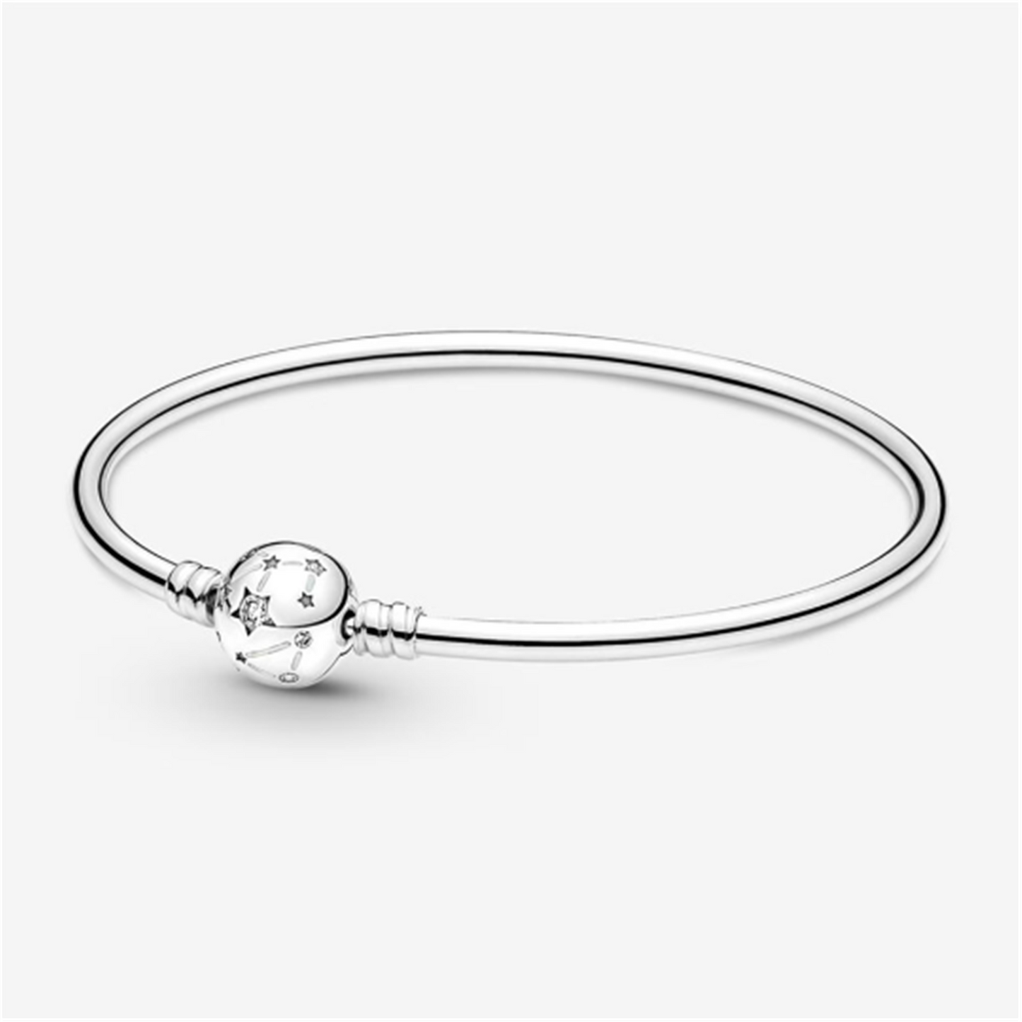 S925 sterling silver Moments Star Bangle Bracelet