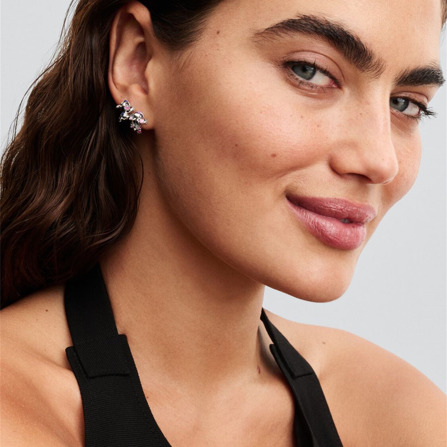 S925 Sterling Silver Stitch & Angel Stud Earrings