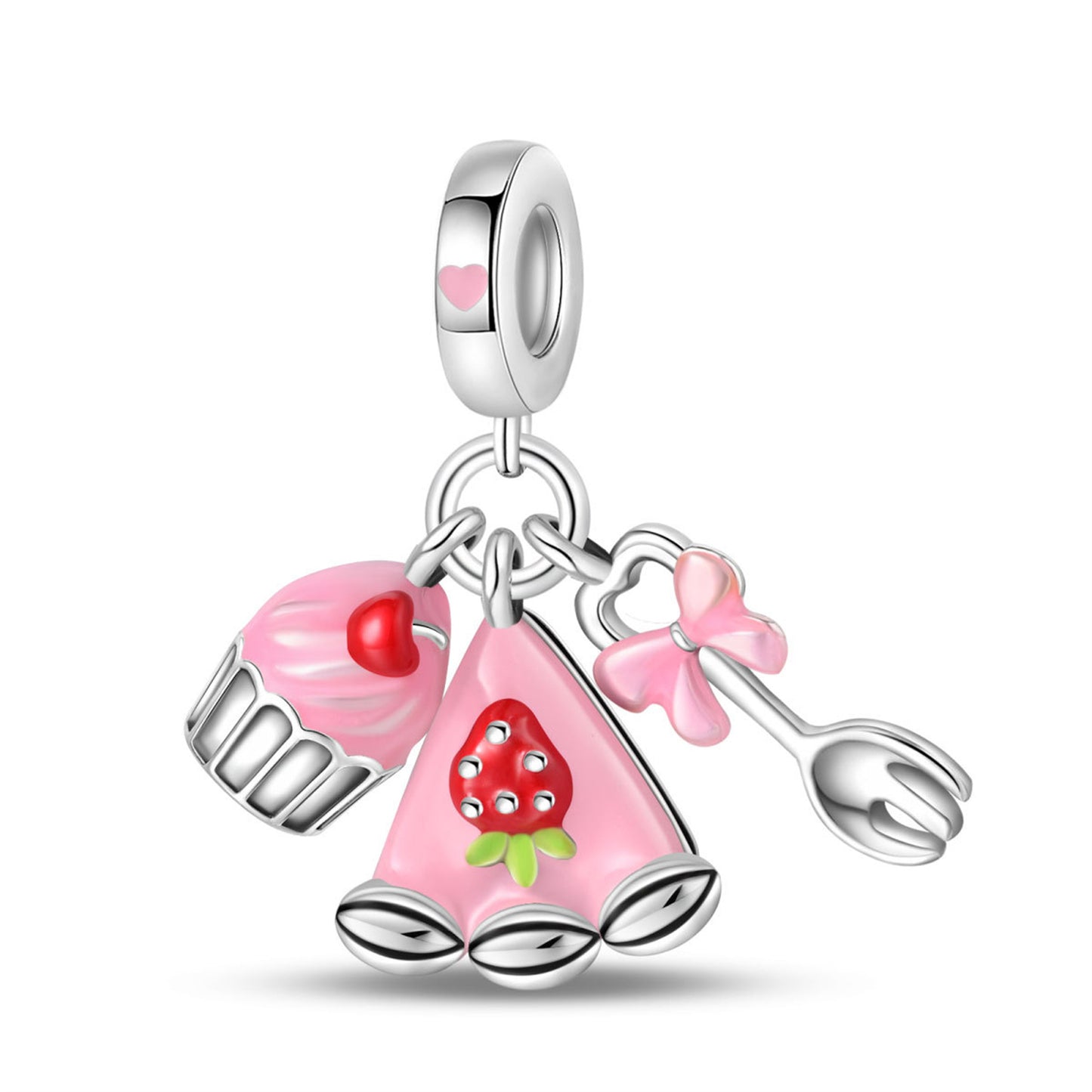 925 Sterling Silver Coffee Candy Pendant Series Charm