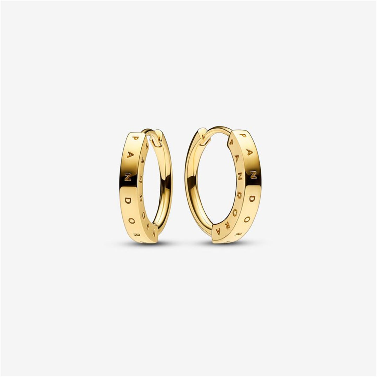 S925 Sterling Silver Signature I-D Hoop Earrings