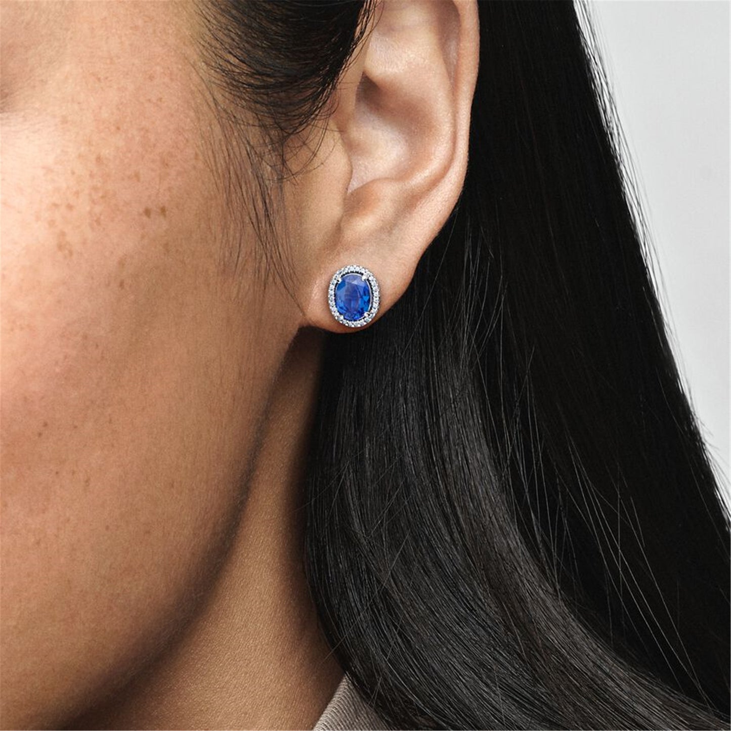 S925 Sterling Silver Sparkling Statement Halo Stud Earrings