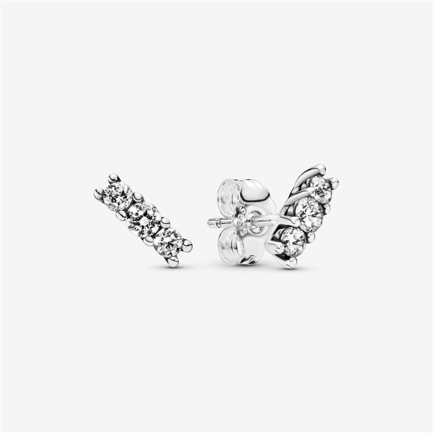 S925 Sterling Silver Sparkling Stud Earrings