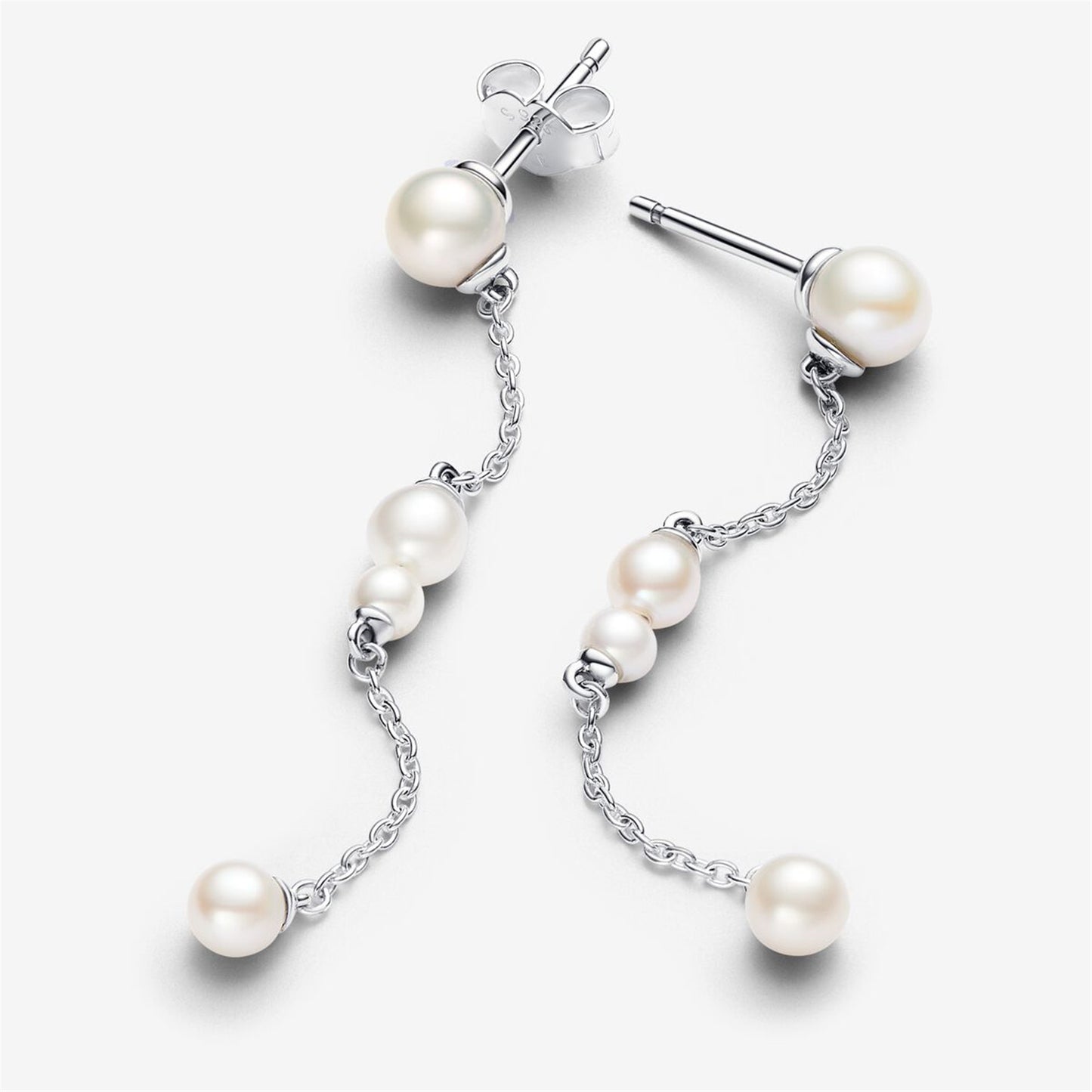 S925 Sterling Silver Treated Freshwater Cultured Pearl Drop Earrings