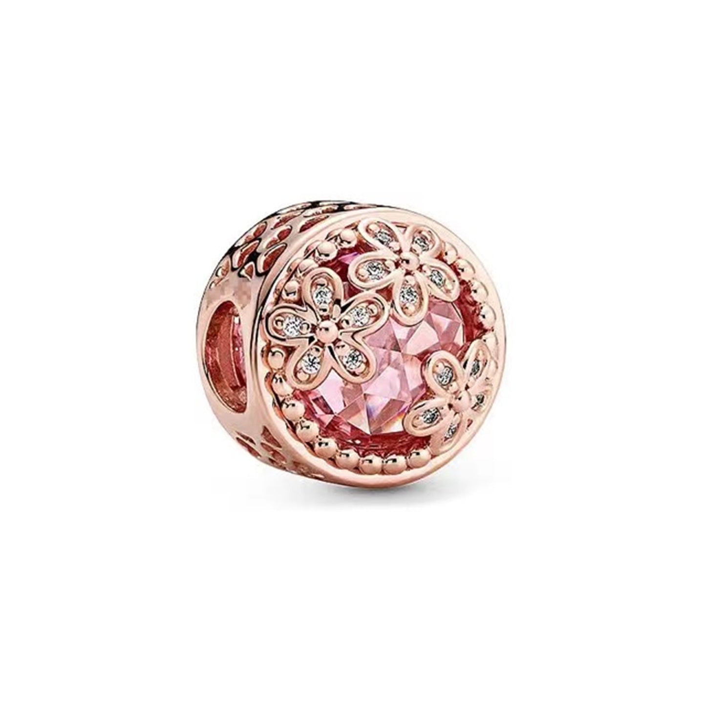Rose Gold Series Summer Flowers Charms