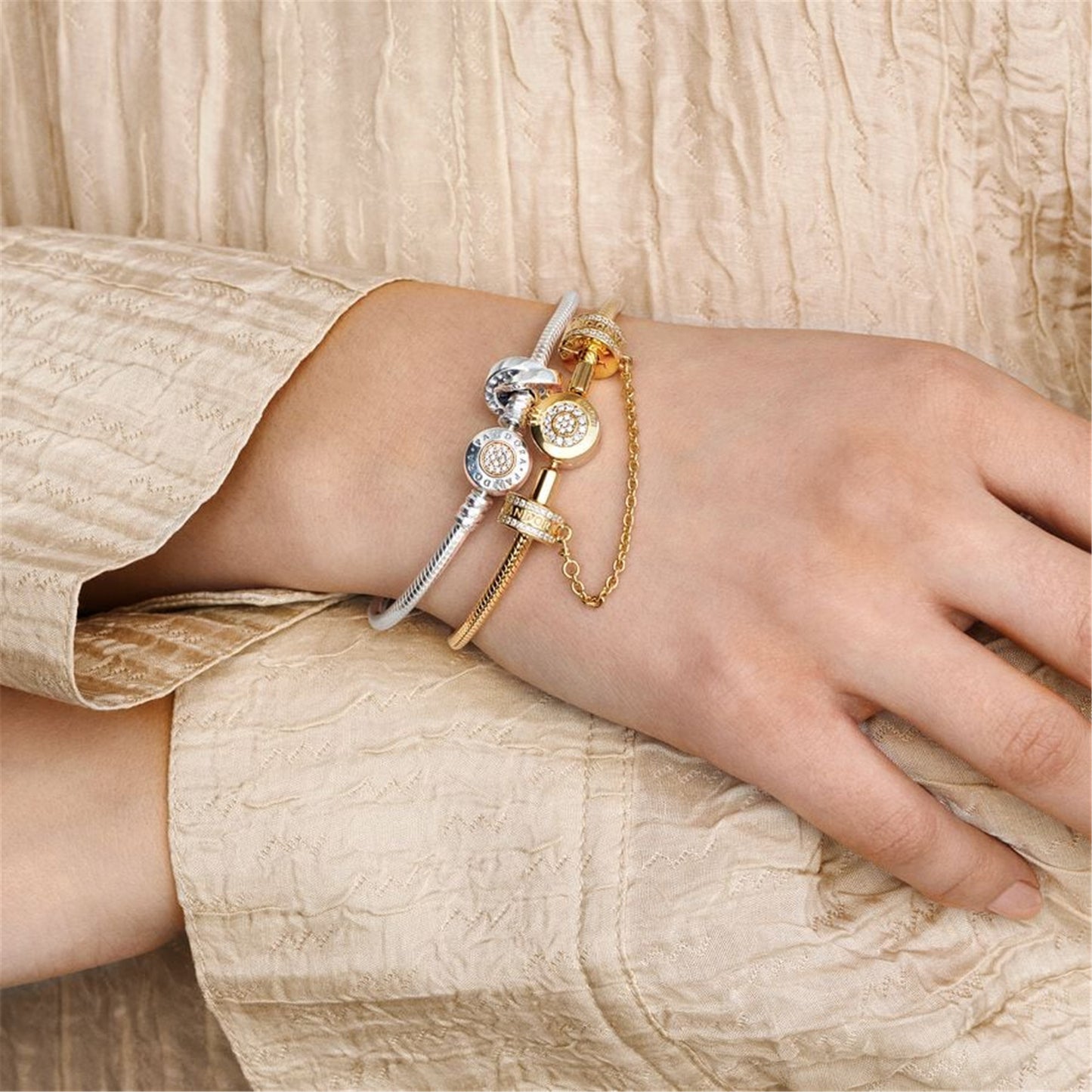 S925 sterling silver Moments Snake Chain Bracelet