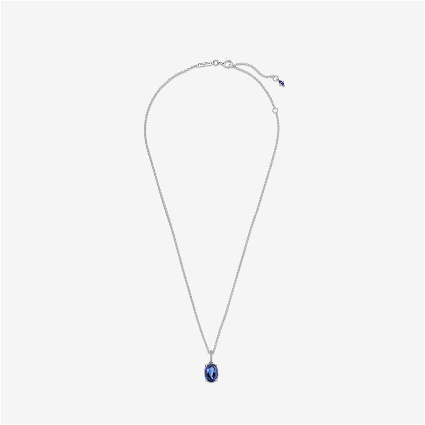 S925 Sterling Silver Sparkling Statement Halo Pendant Necklace