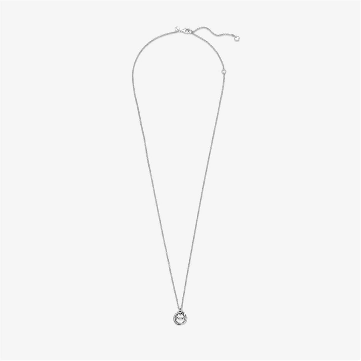 S925 Sterling Silver Family Always Encircled Pendant Necklace