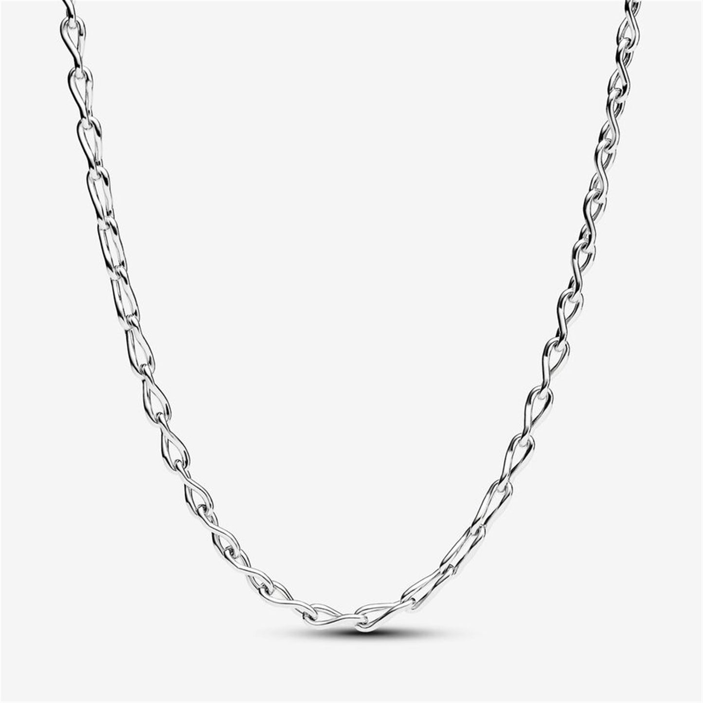 S925 Sterling Silver Infinity Chain Necklace