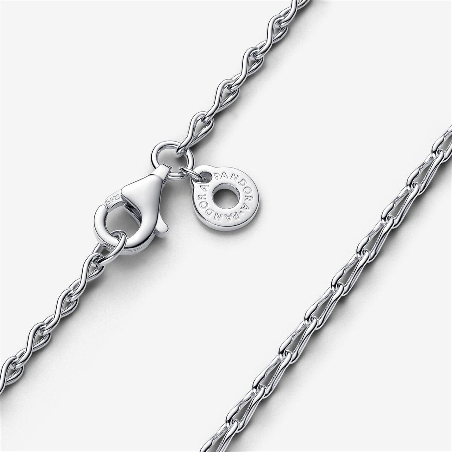 S925 Sterling Silver Infinity Chain Necklace