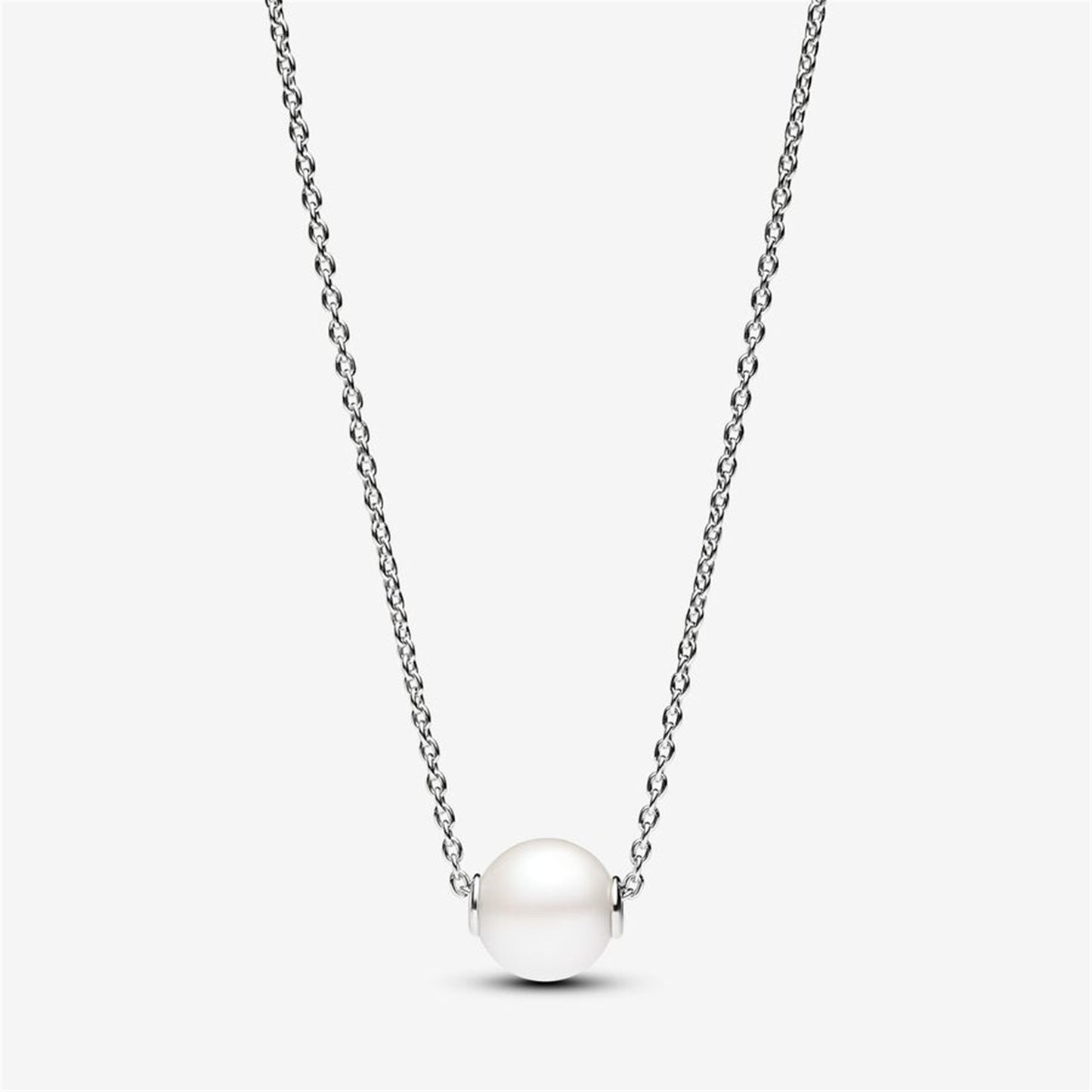 S925 Sterling Silver Treated Freshwater Cultured Pearl Collier Necklace