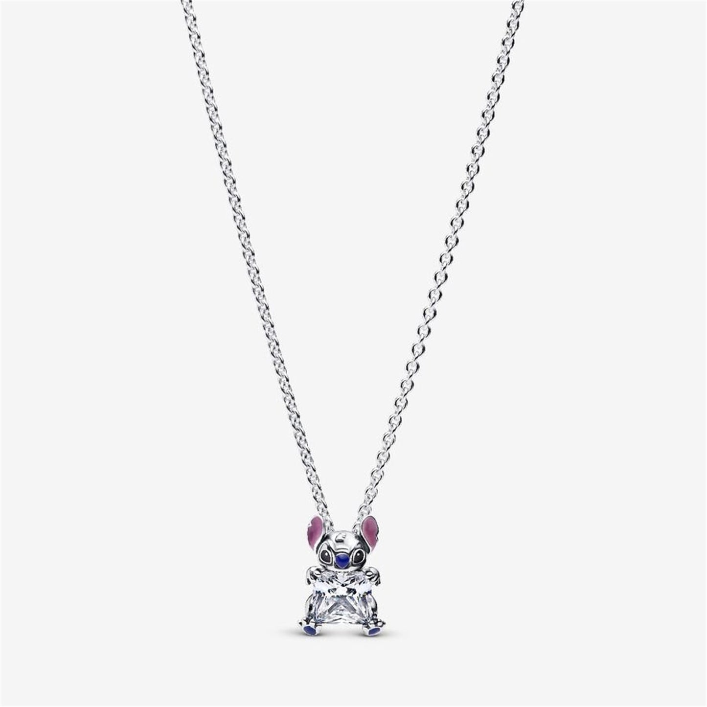S925 Sterling Silver Stitch Collier Necklace