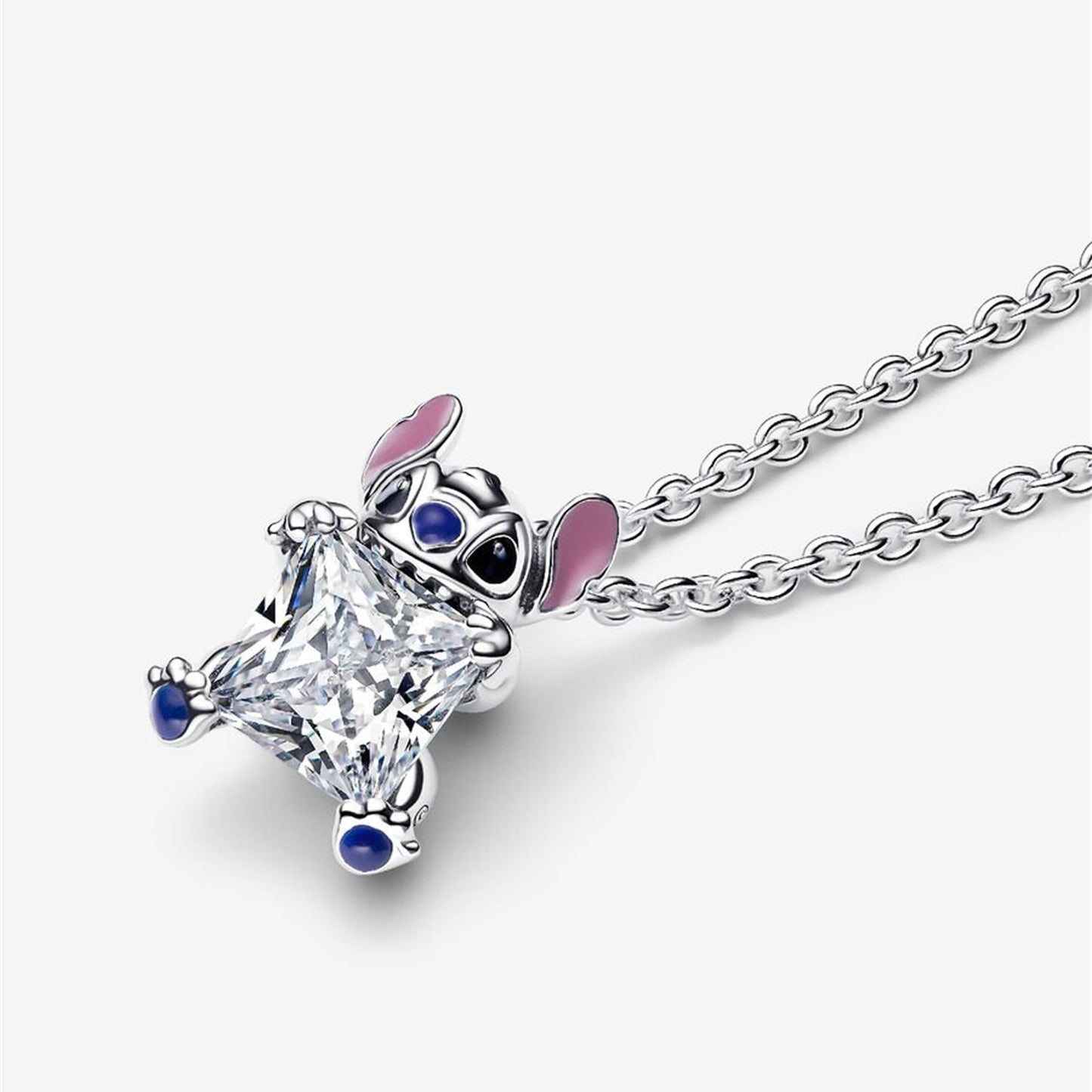 S925 Sterling Silver Stitch Collier Necklace