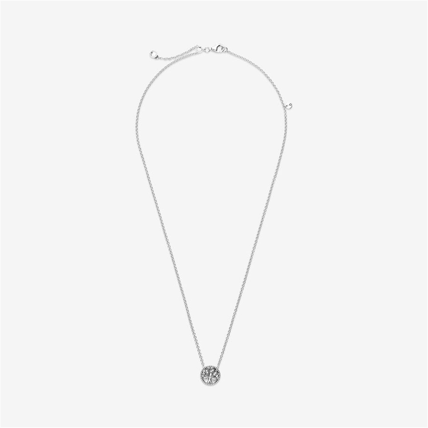 S925 Sterling Silver Sparkling Family Tree Necklace