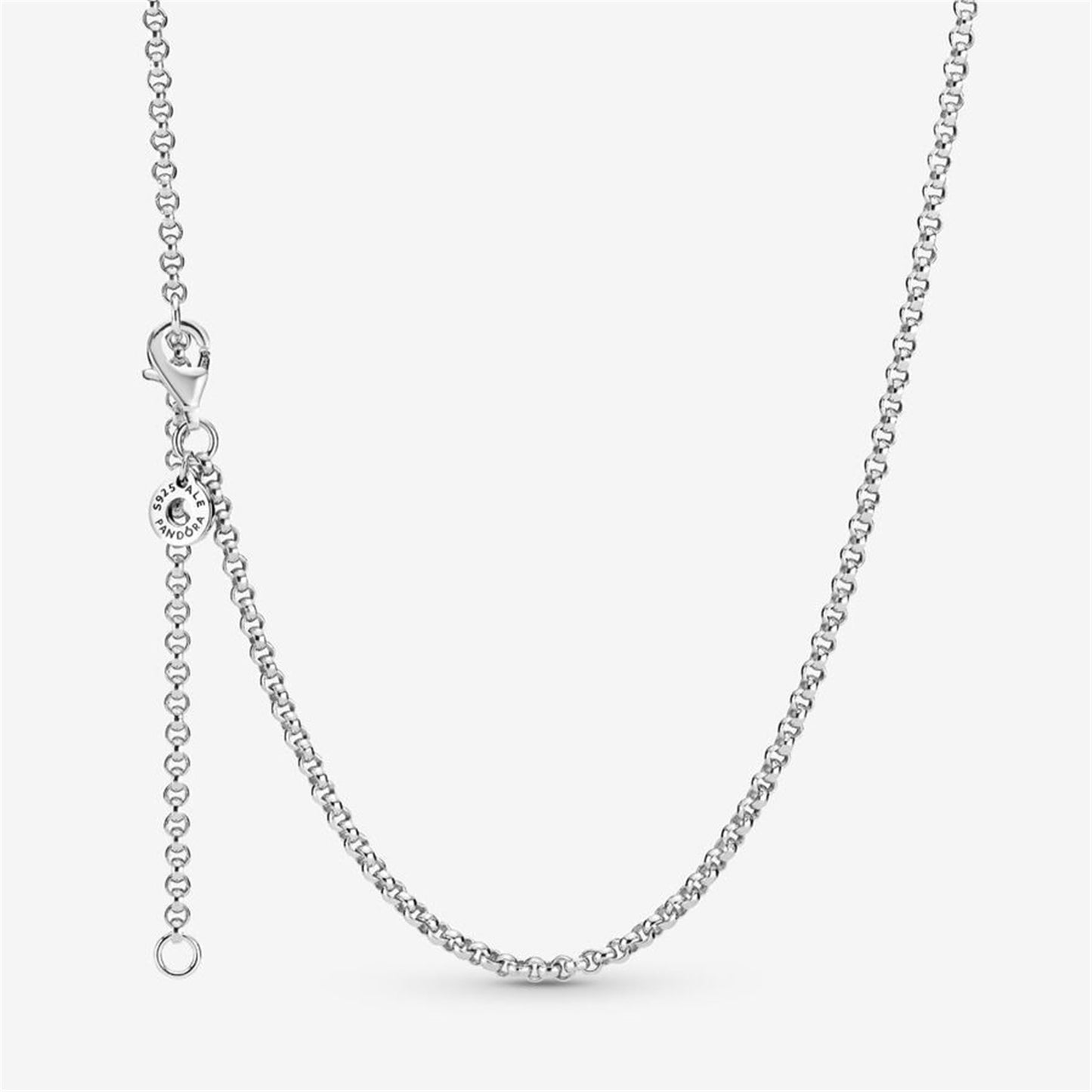S925 Sterling Silver Rolo Chain Necklace