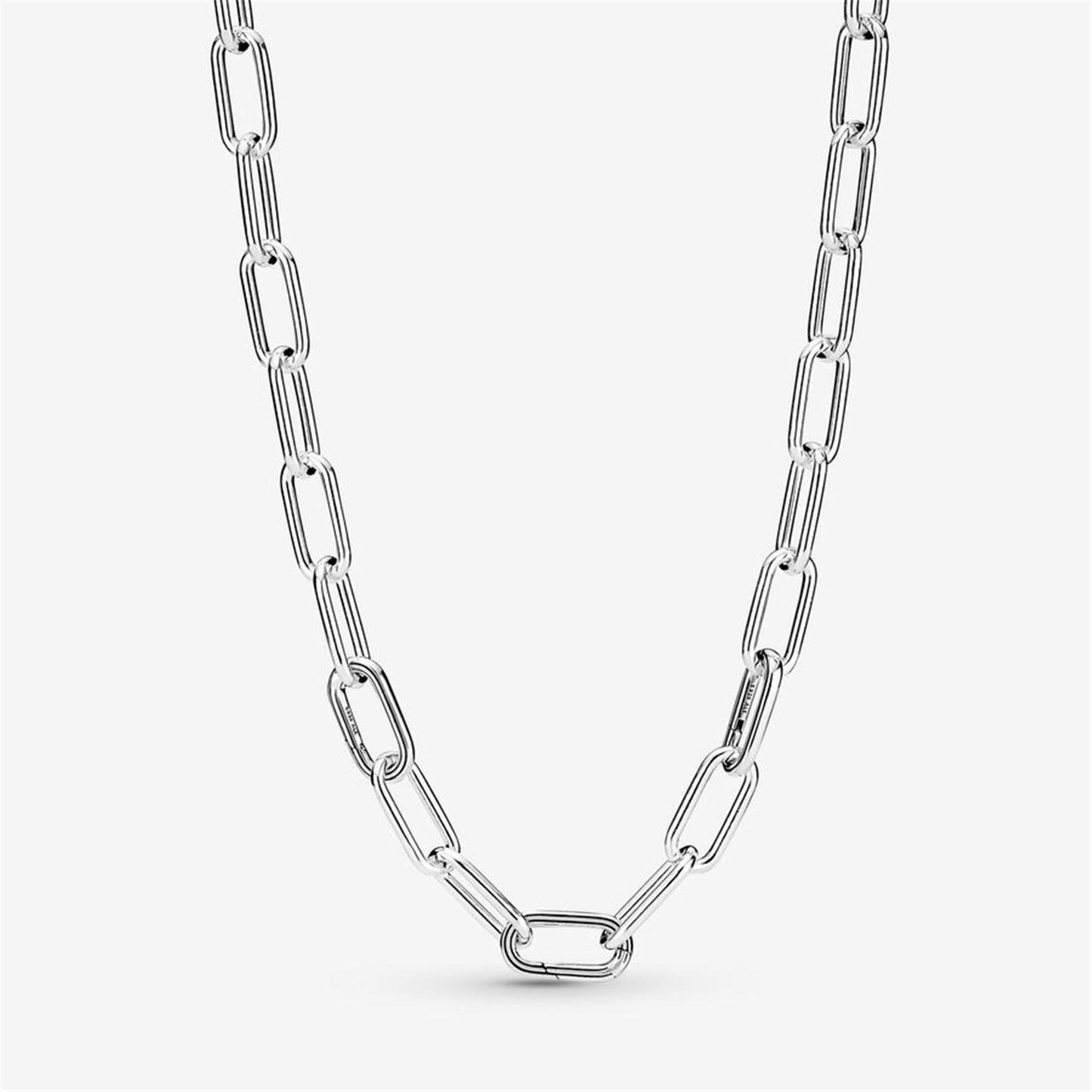 S925 Sterling Silver ME Medium-Link Chain Necklace