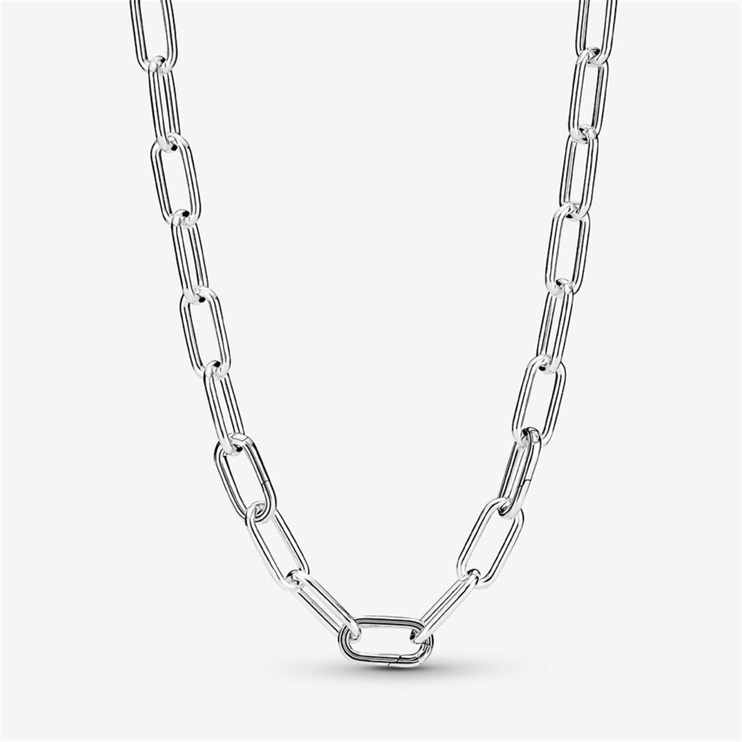 S925 Sterling Silver ME Medium-Link Chain Necklace