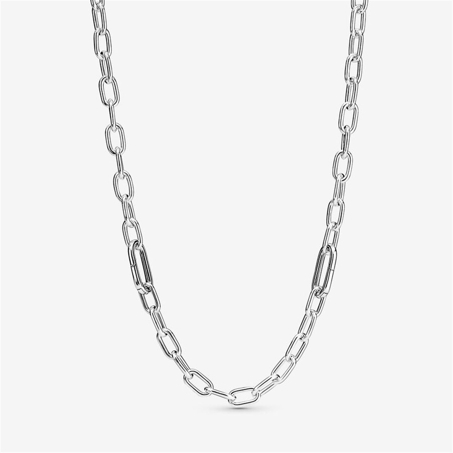 S925 Sterling Silver ME Small-Link Chain Necklace