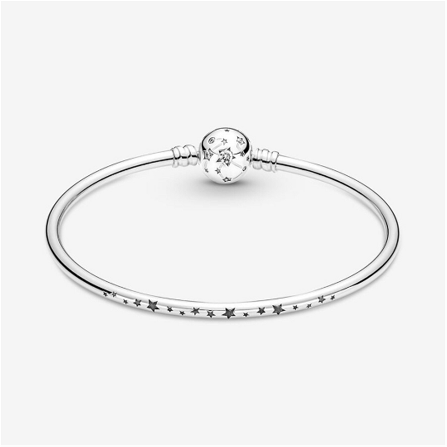 S925 sterling silver Moments Star Bangle Bracelet