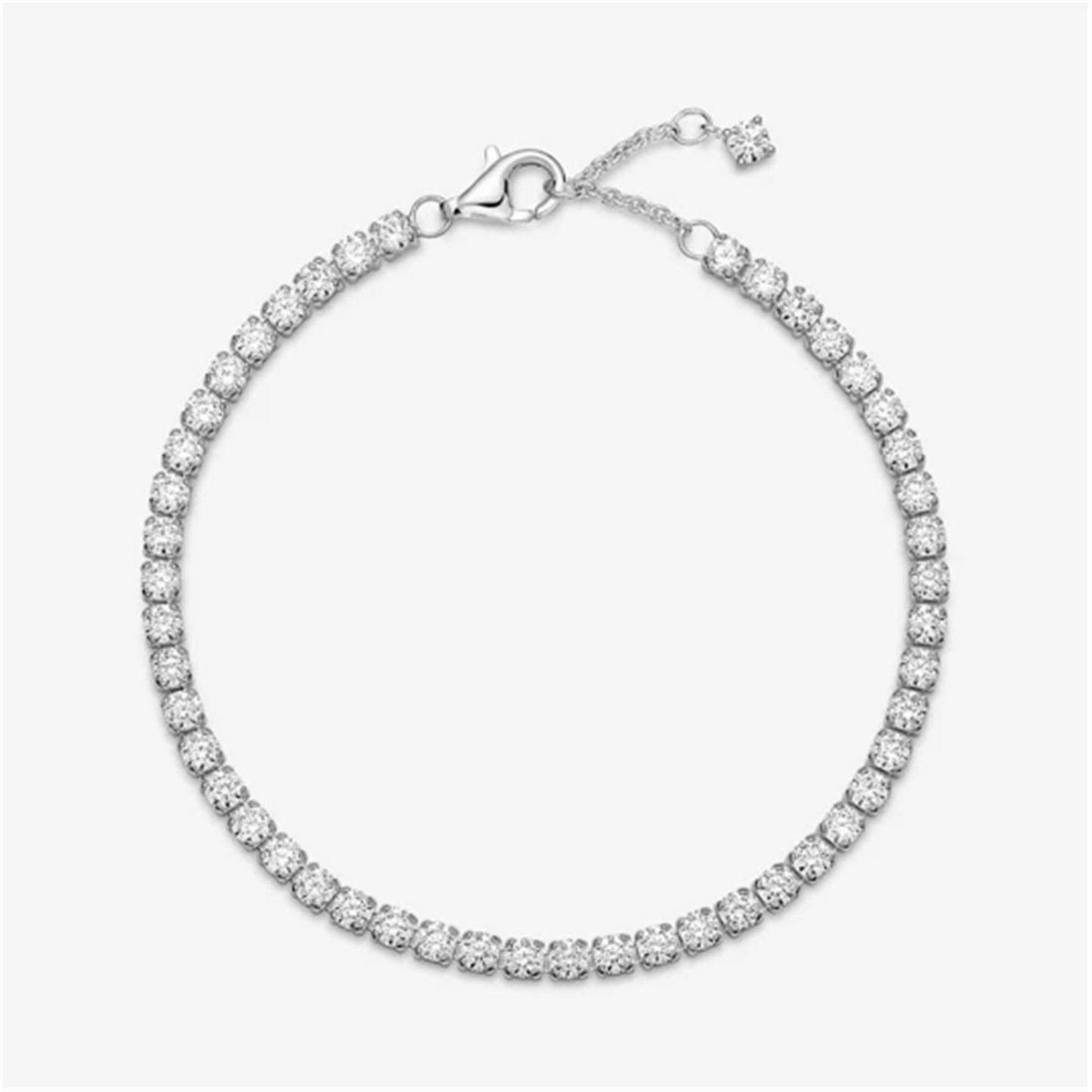 S925 Sterling Silver Sparkling Tennis Bracelet