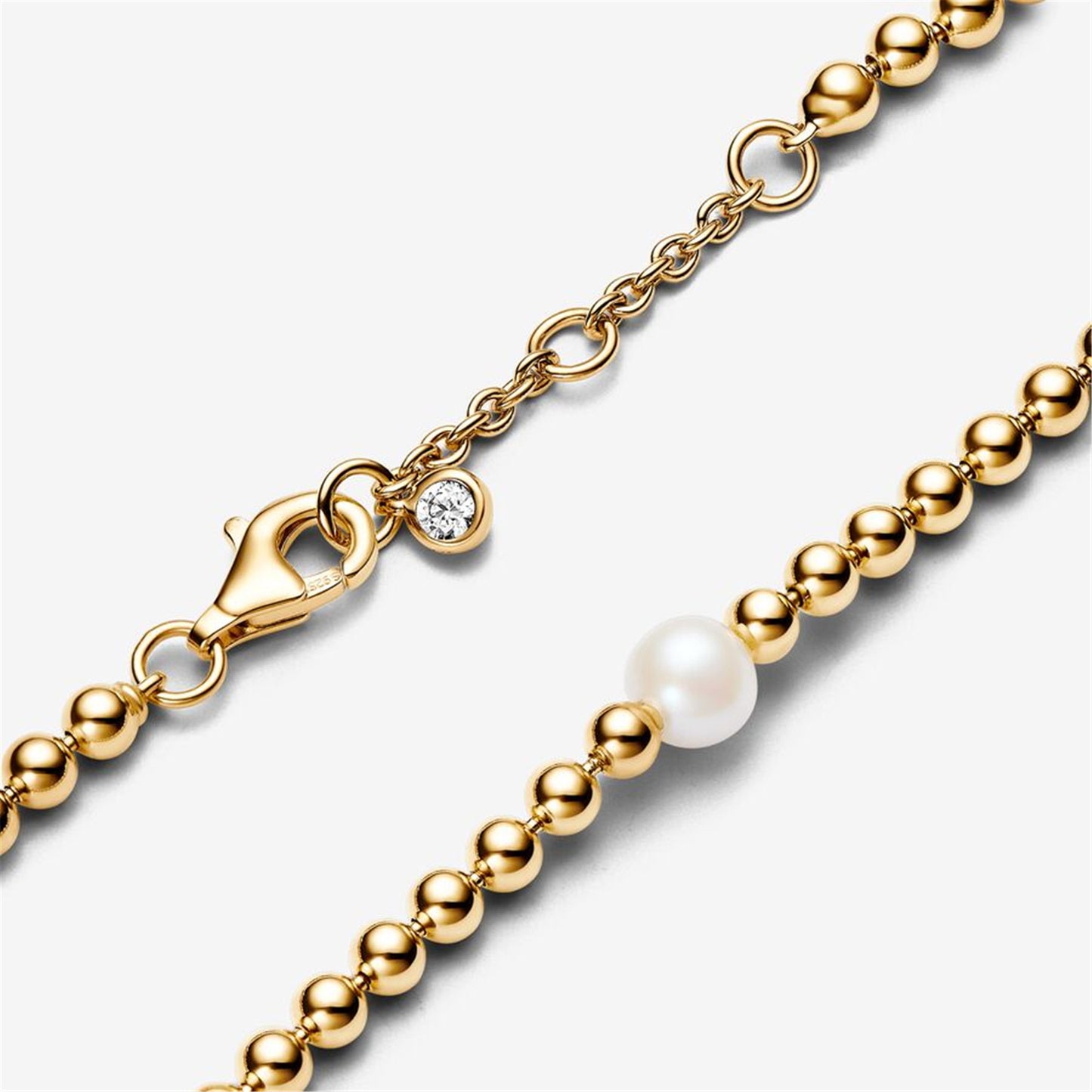 S925 sterling silver Treated Freshwater Cultured Pearl & Beads Bracelet