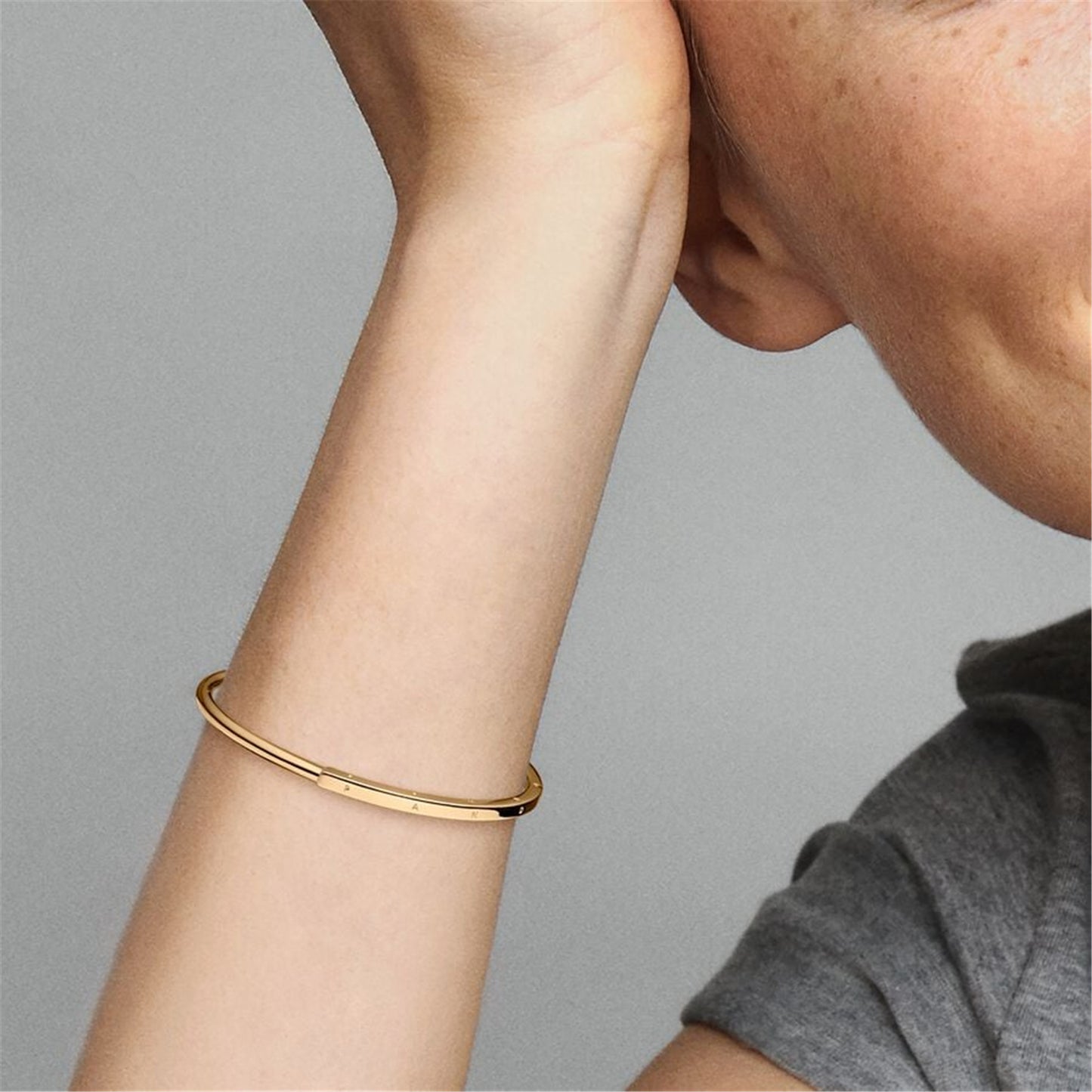 S925 sterling silver Signature I-D Open Bangle