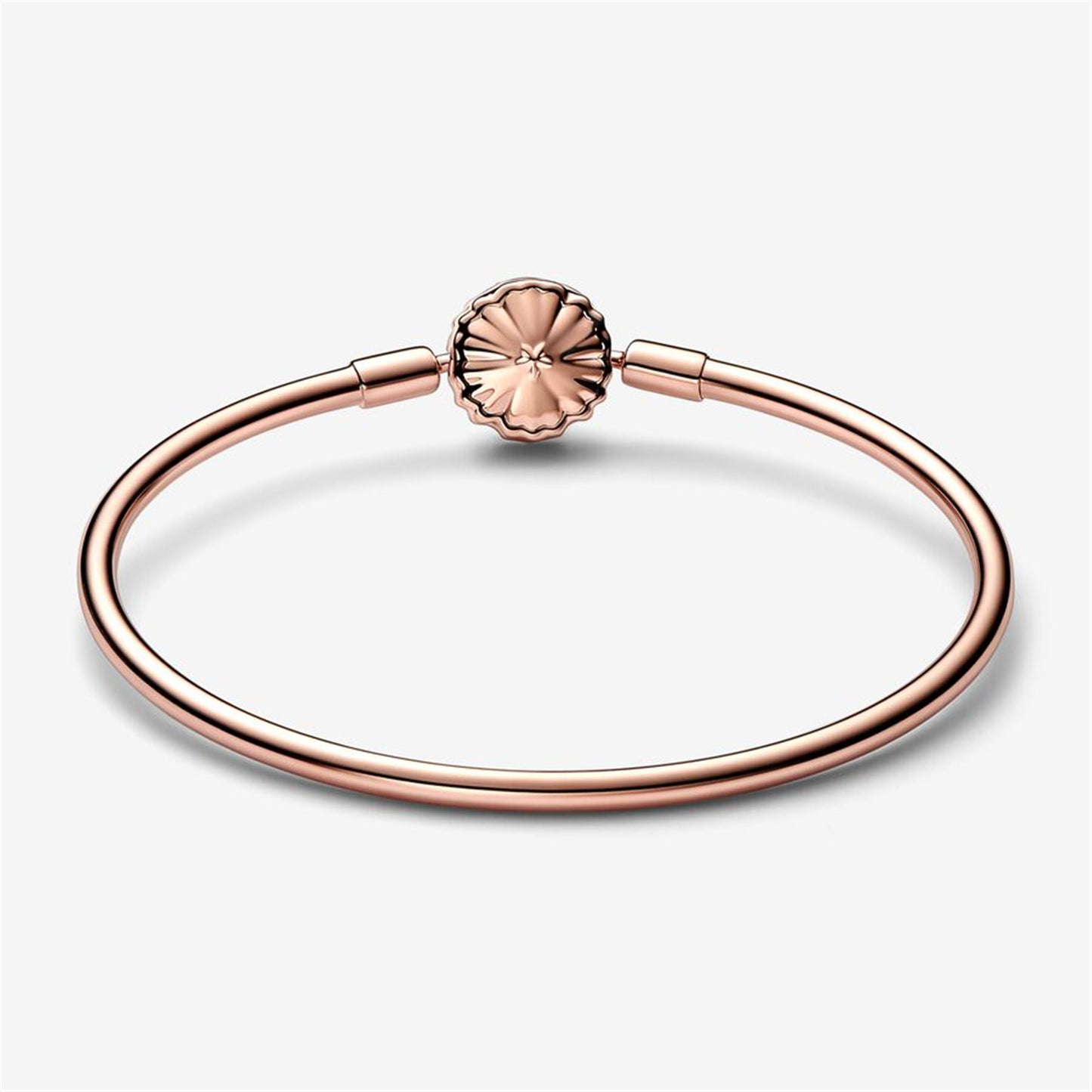 S925 Sterling Silver Moments Sparkling Snowflake Clasp Bangle
