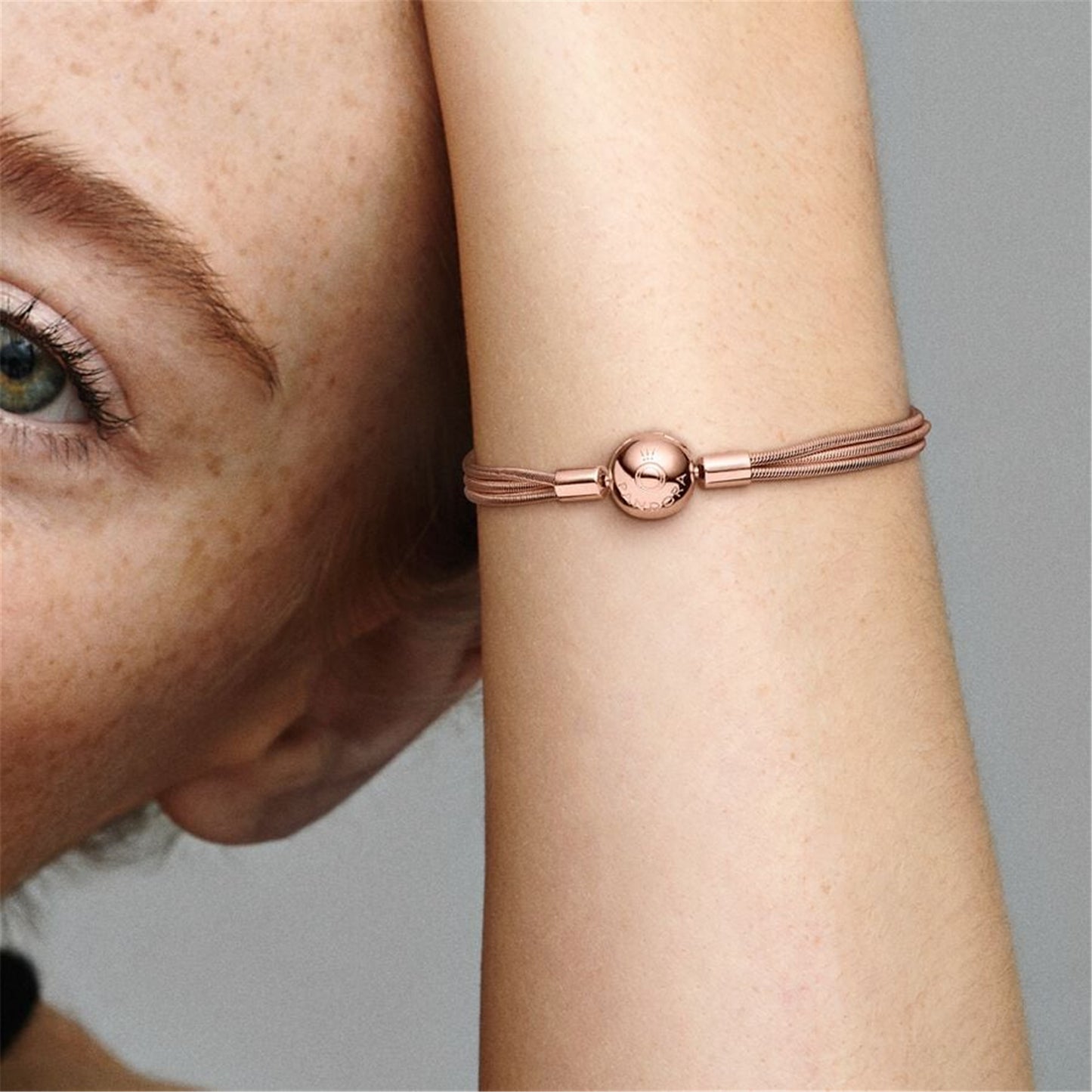S925 sterling silver Moments Multi Snake Chain Bracelet