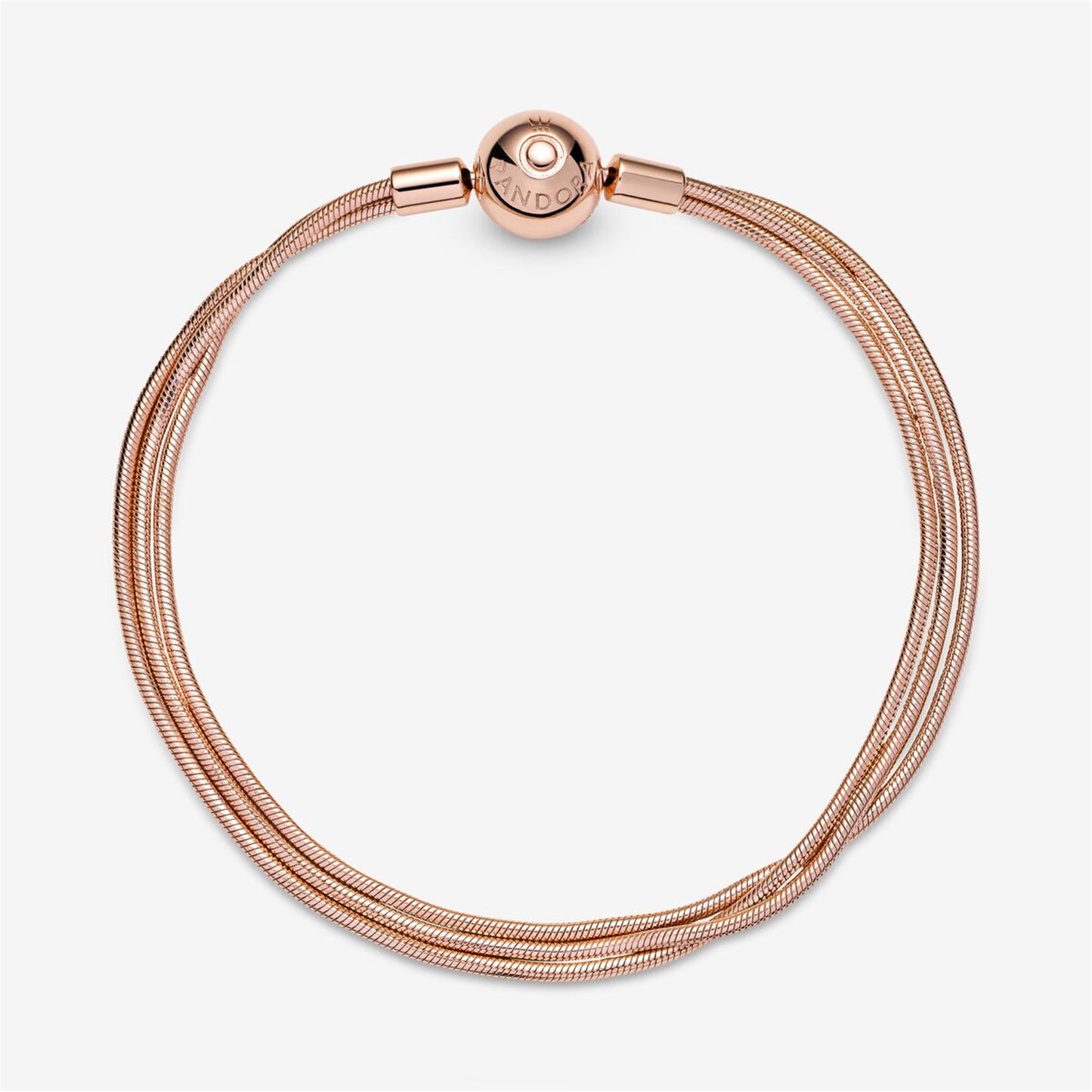 S925 sterling silver Moments Multi Snake Chain Bracelet