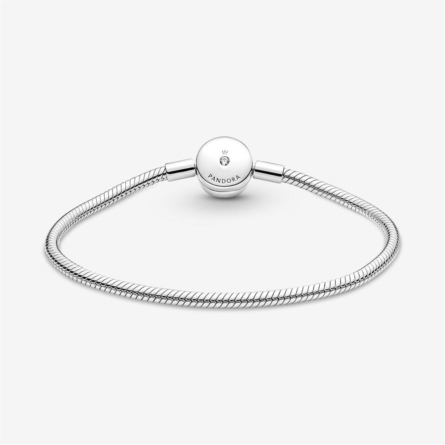 S925 sterling silver Moments Halo Snake Chain Bracelet