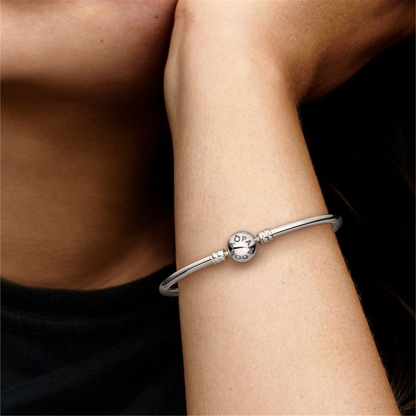 S925 sterling silver Moments Bangle