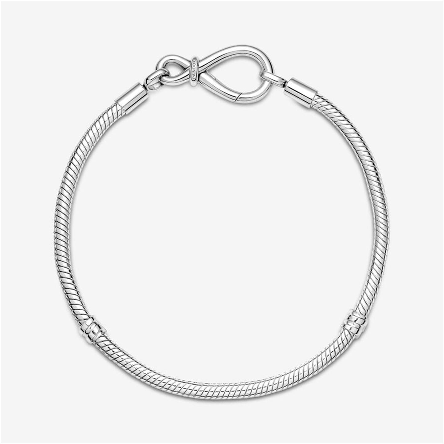 S925 sterling silver Moments Infinity Knot Snake Chain Bracelet