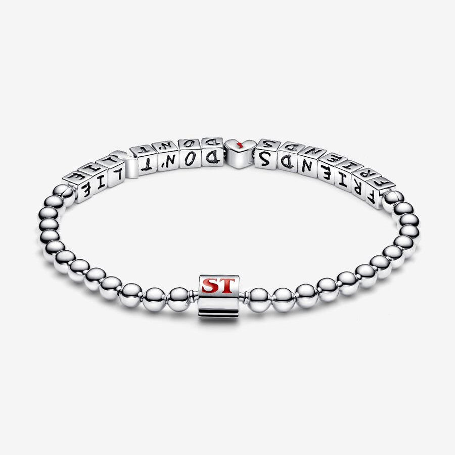S925 Sterling Silver Stranger Things Friends Don't Lie Bracelet