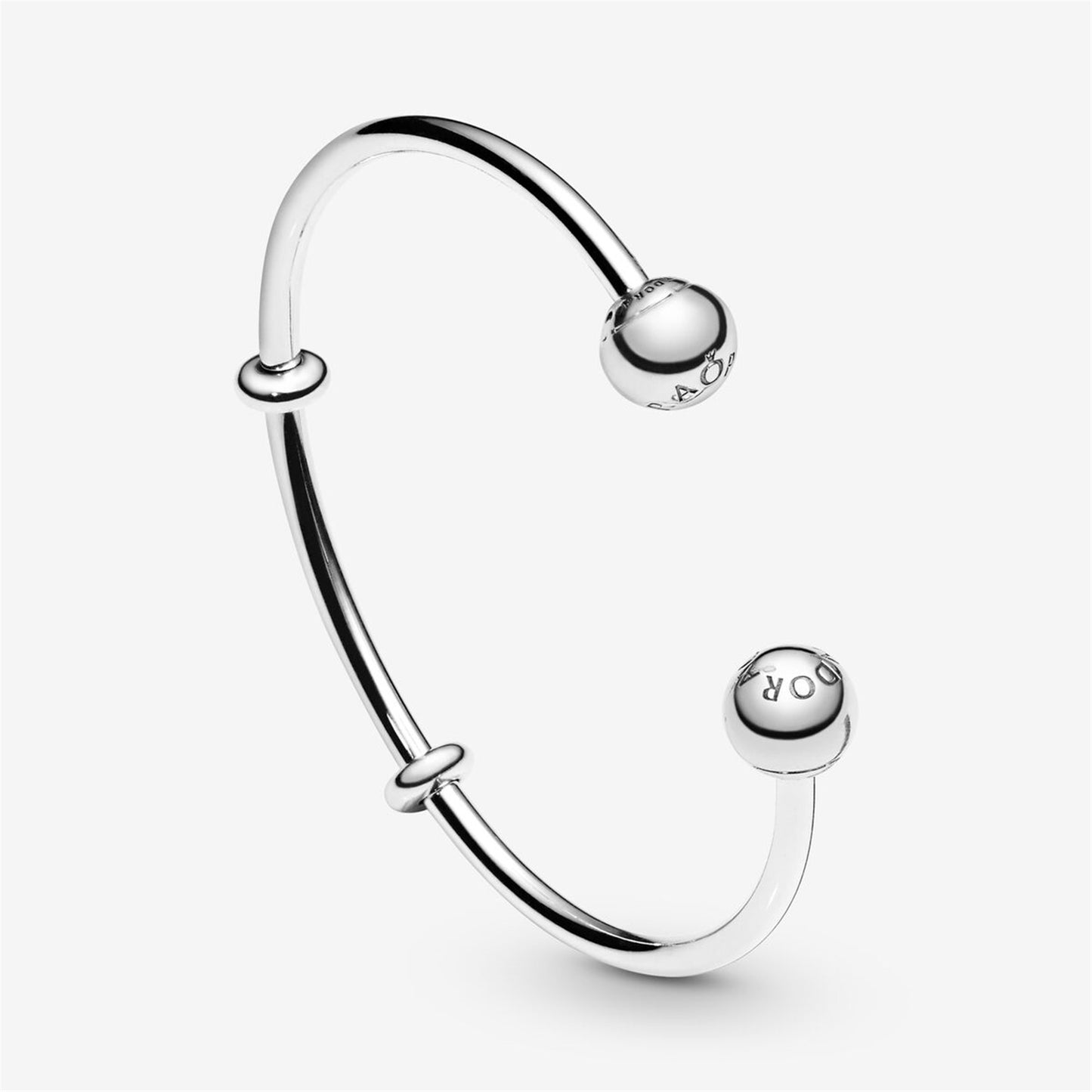 S925 sterling silver Moments Open Bangle