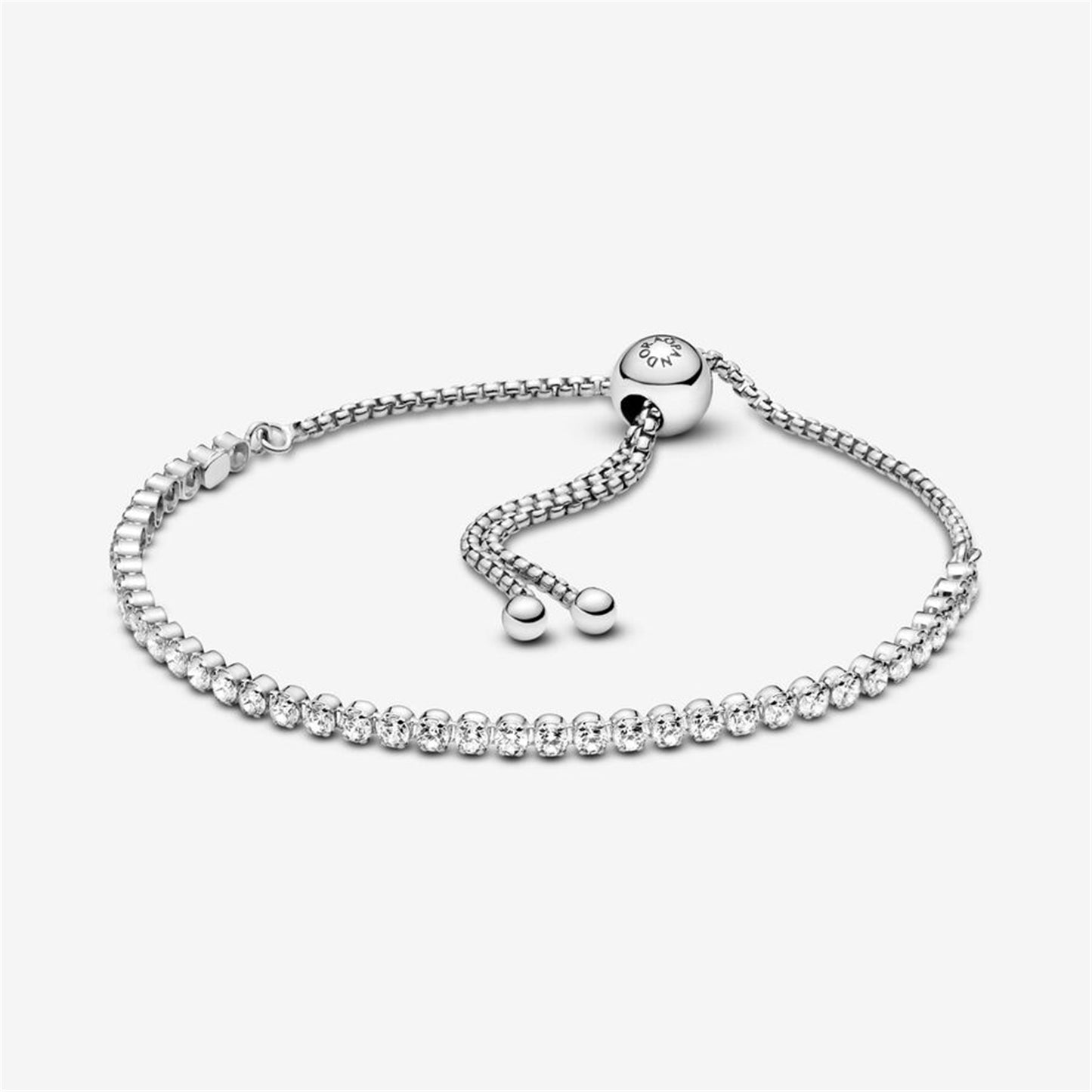 S925 sterling silver Sparkling Slider Tennis Bracelet