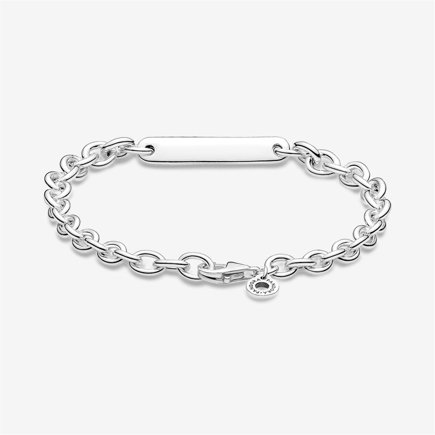 S925 sterling silver Engravable Bar Link Bracelet