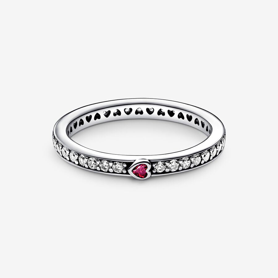S925 Sterling Silver Sparkling Love Message Ring