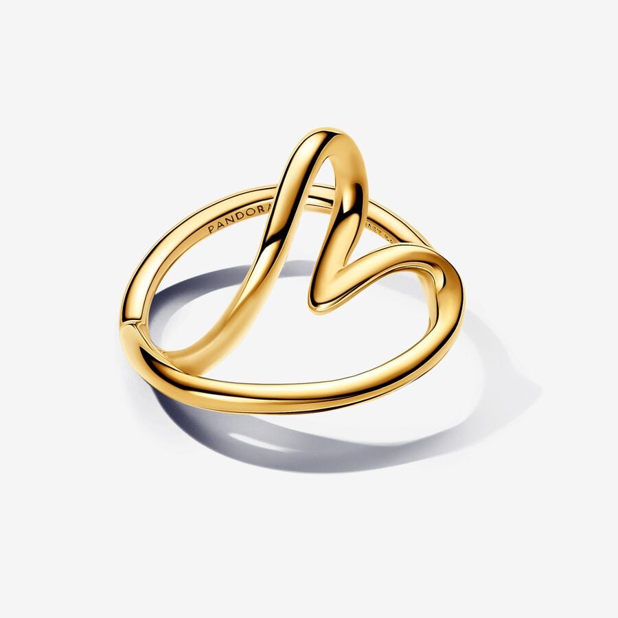 S925 Sterling Silver Organically Shaped Heart Ring