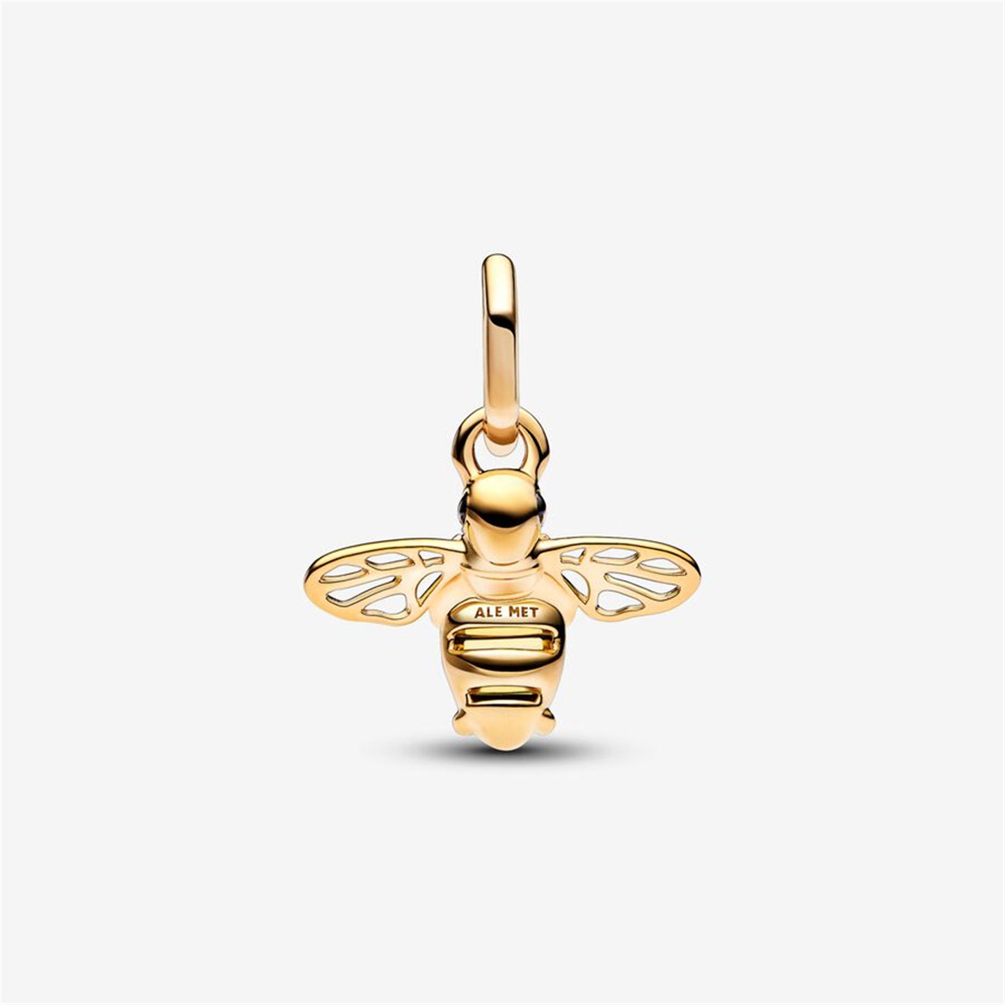 S925 Sterling Silver Sparkling Bee Dangle Charm