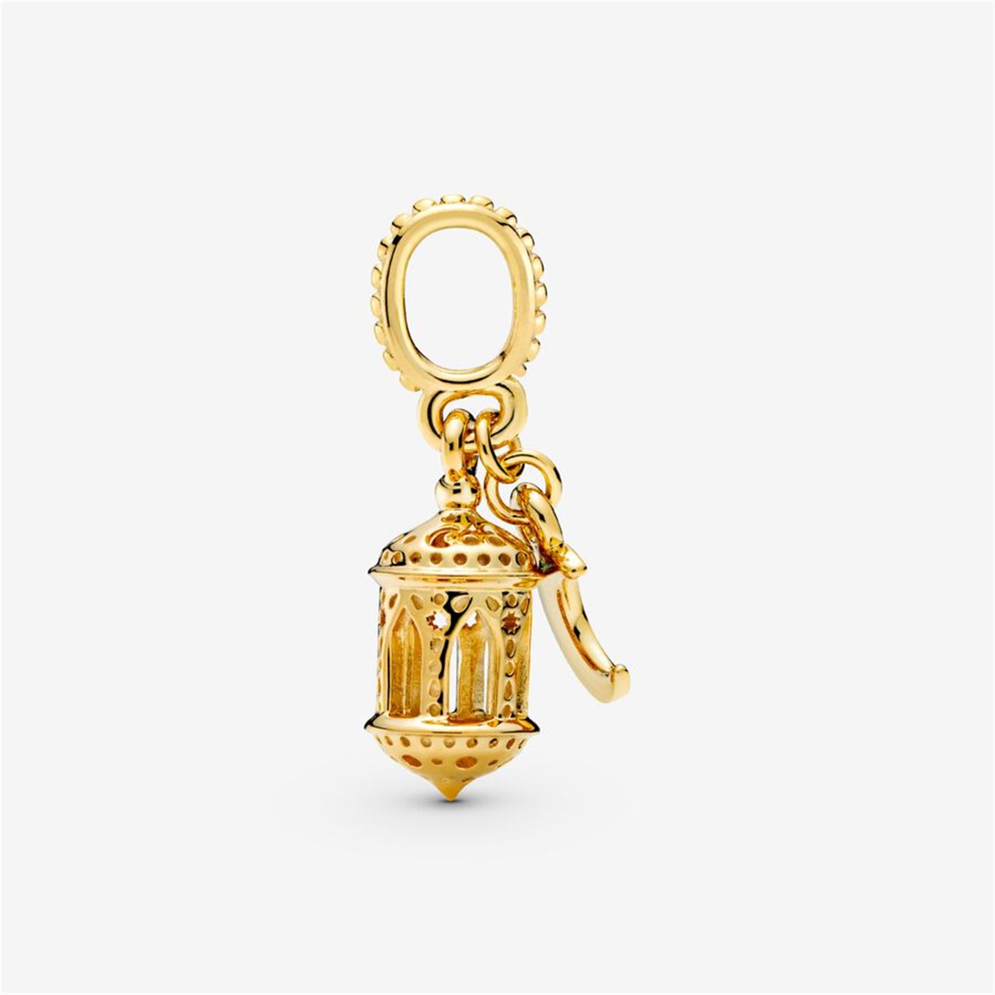 S925 Sterling Silver Arabian Lantern Dangle Charm