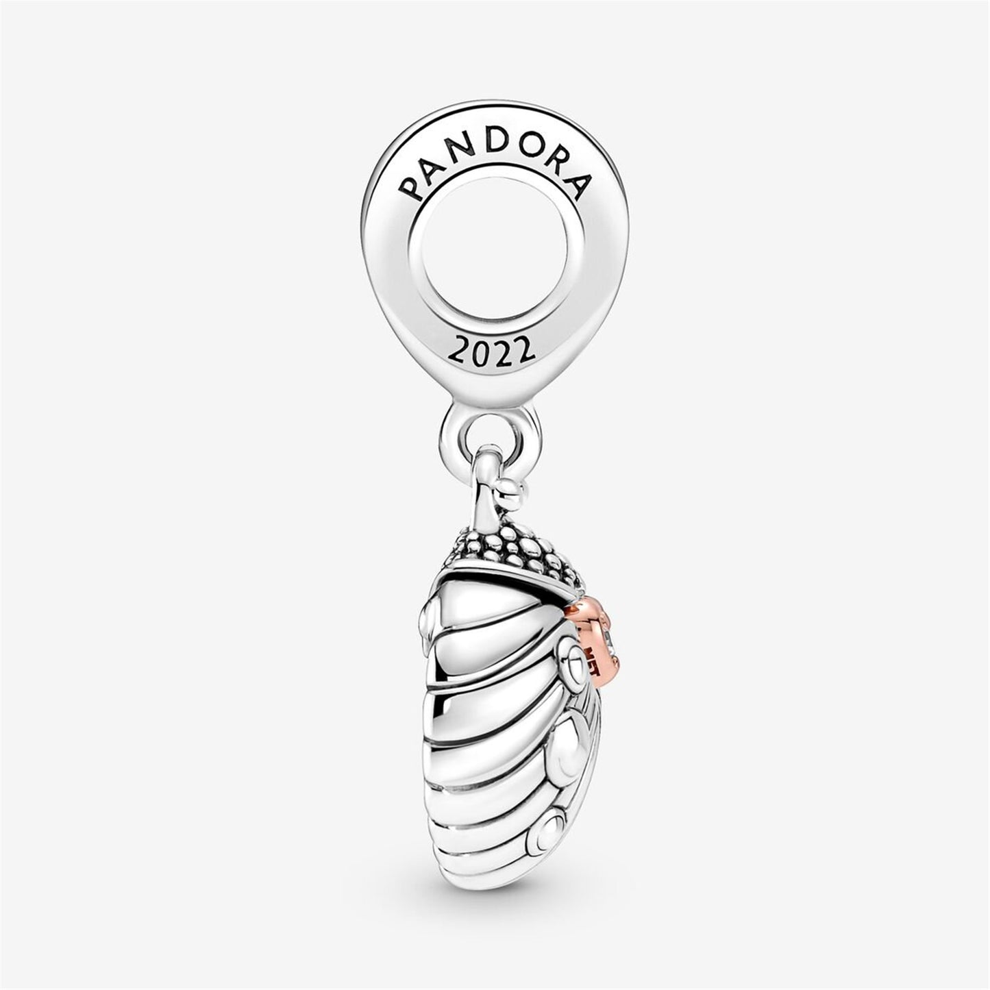 S925 Sterling Silver My Pandora 2022 Ladybird & Heart Dangle Charm