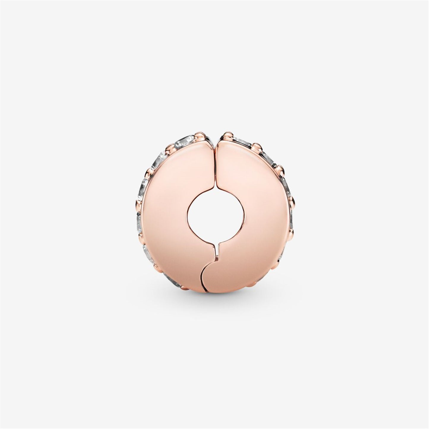 S925 sterling silver Sparkling Row Spacer Charm