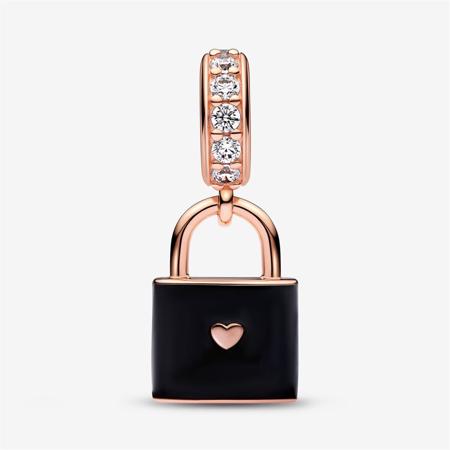 S925 Sterling Silver Love Padlock Dangle Charm