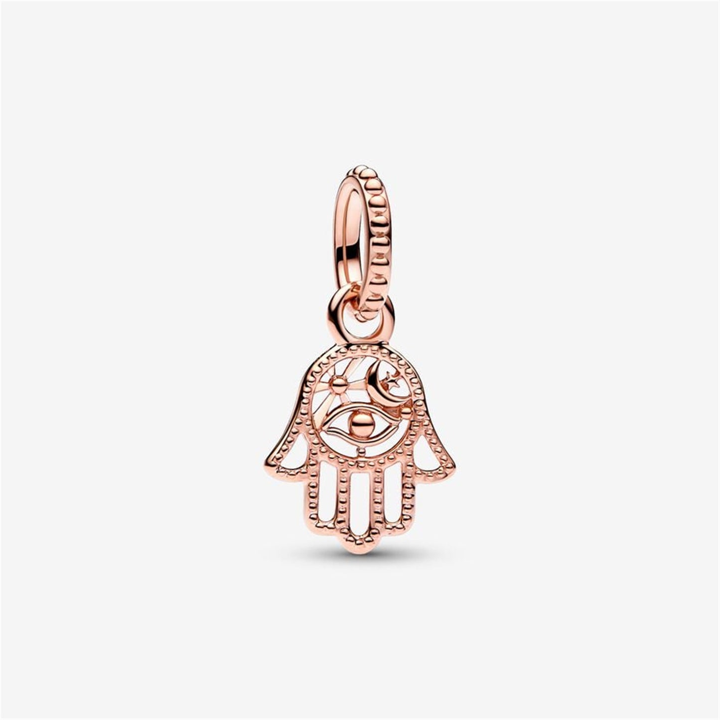 S925 sterling silver Protective Hamsa Hand Dangle Charm
