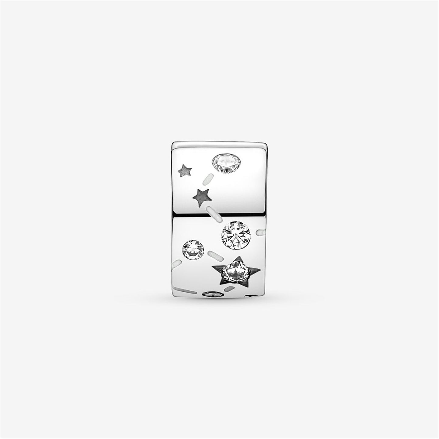 S925 sterling silver Stars & Galaxy Clip Charm