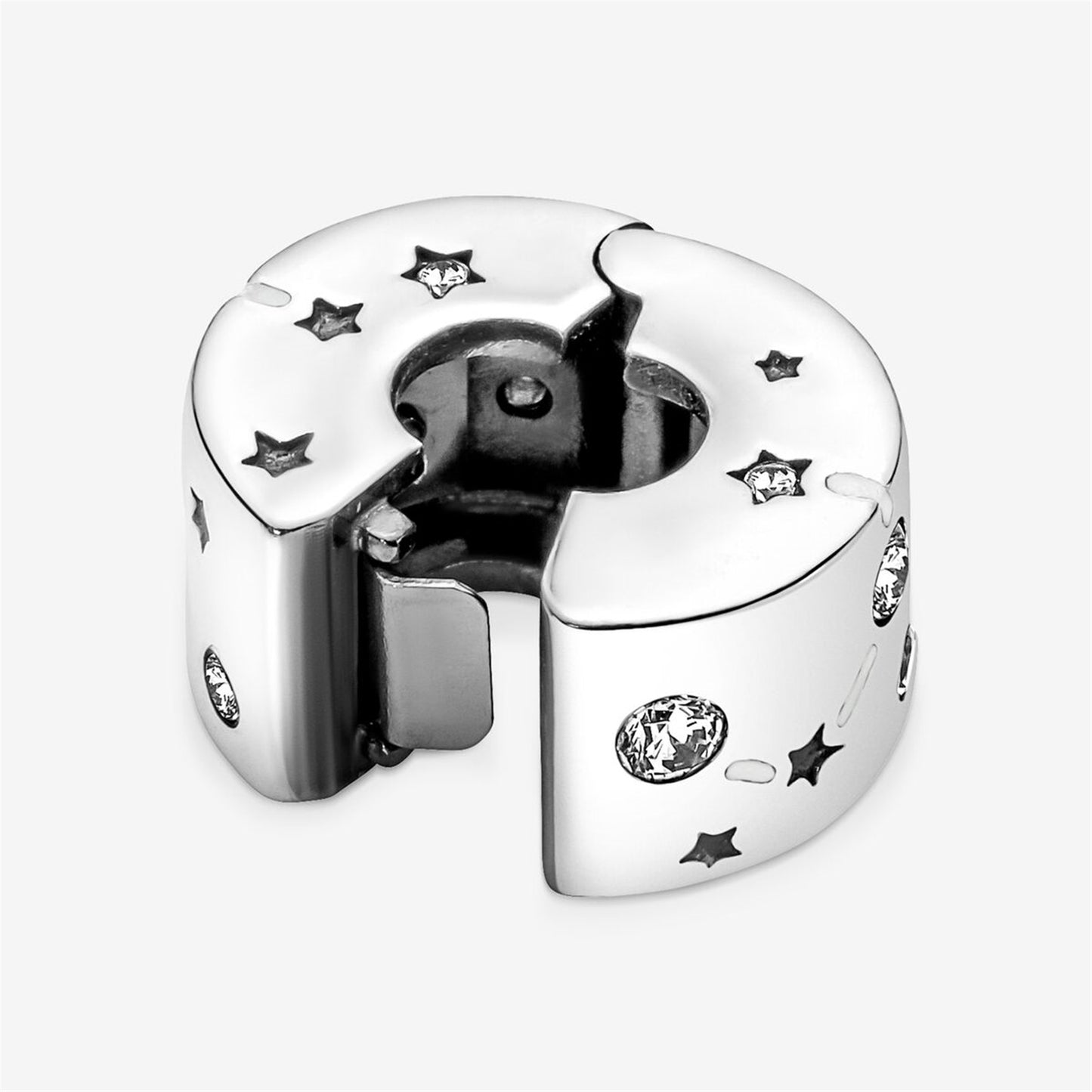 S925 sterling silver Stars & Galaxy Clip Charm