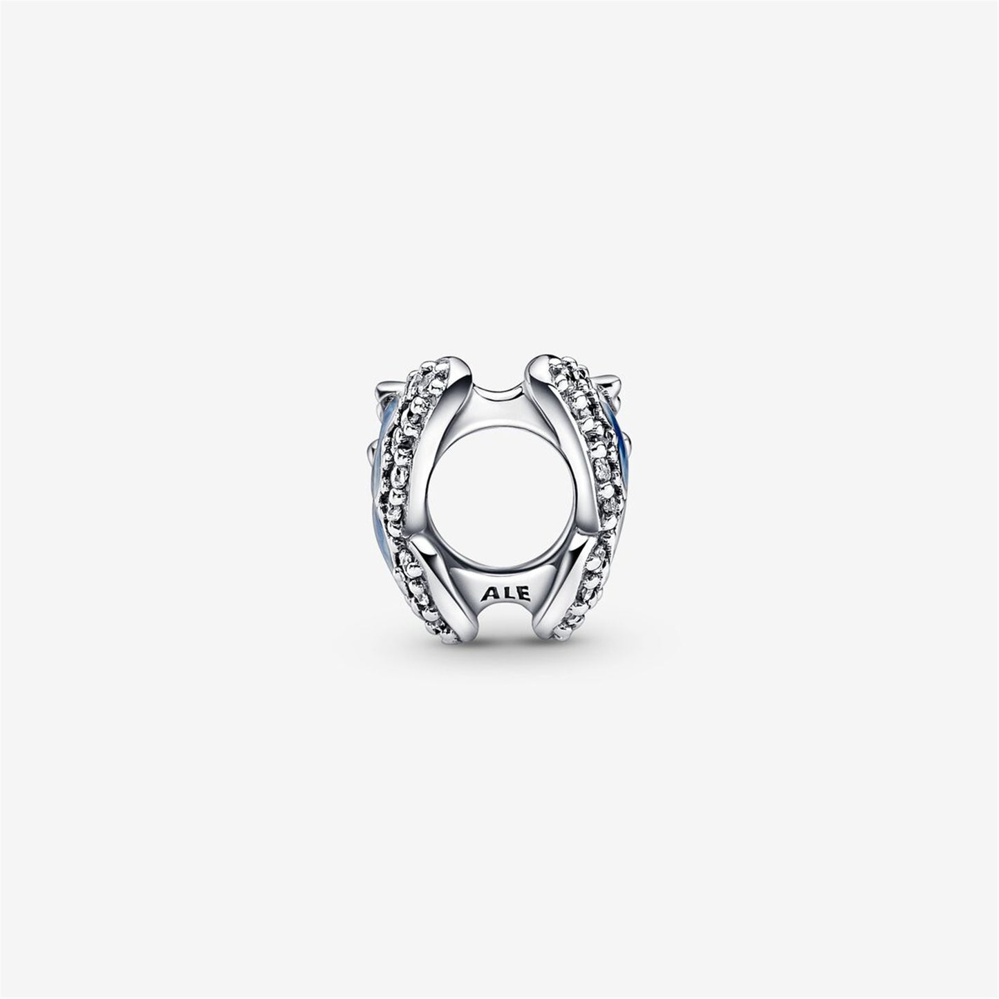 S925 Sterling Silver Blue Butterfly Sparkling Charm
